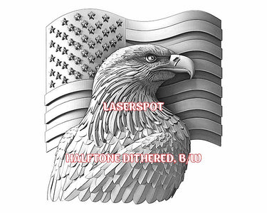 American eagle 3d illusion & laser-ready files - 3DWave.us